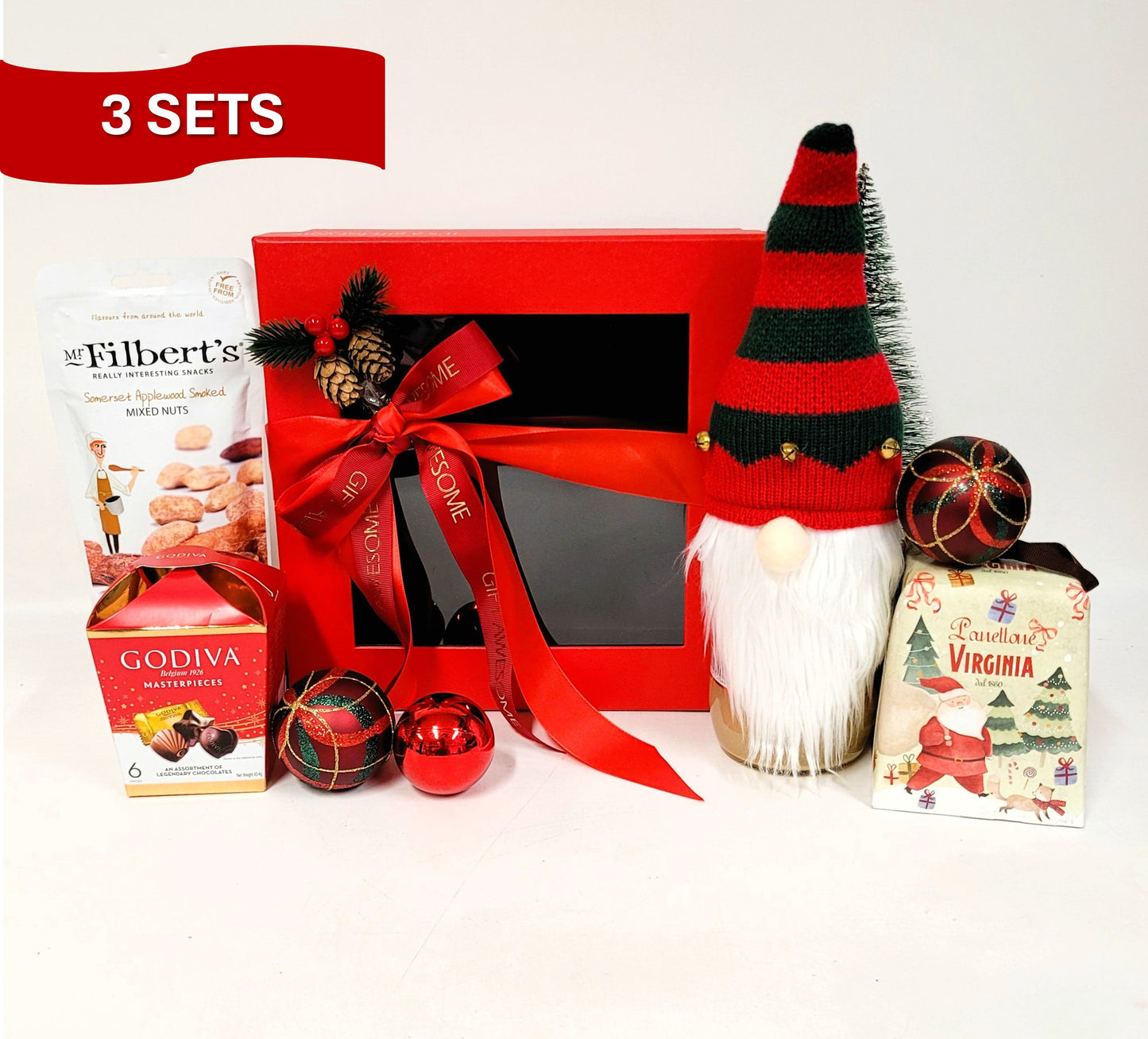 Santa Christmas Gift Hamper with Juice 3 Sets