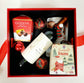 Santa Christmas Gift Hamper with Red Wine