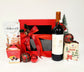 Santa Christmas Gift Hamper with Red Wine