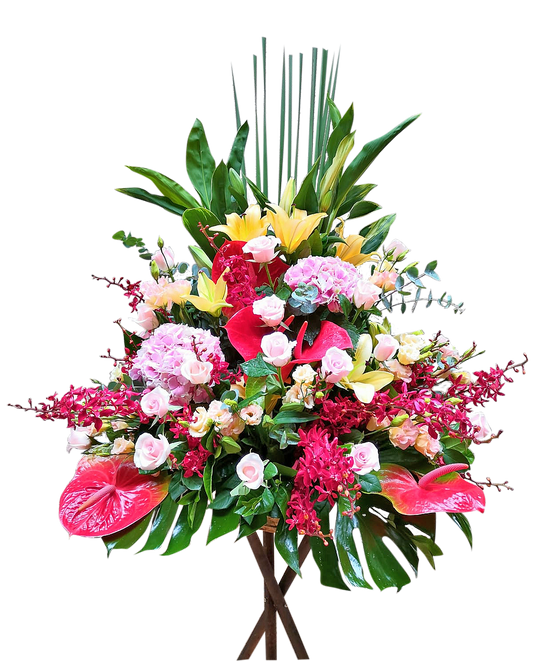 紅掌花架