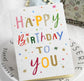 Happy Birthday to You Gift Card