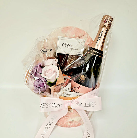 Pink Romance Champagne Set