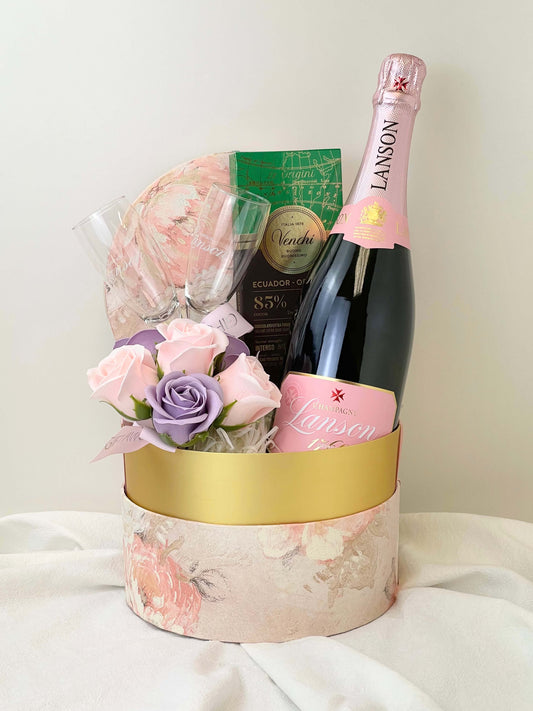 Pink Romance Champagne Set