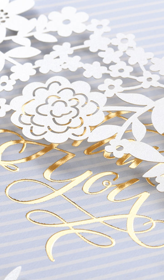 Thank You Card - Blue