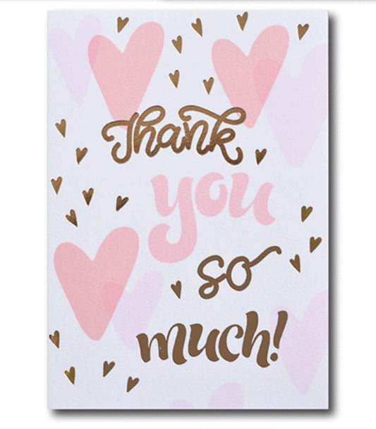 Thank You So Much Gift Card (Pink)