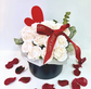 White Rose Bouquet Scented Soap Flower