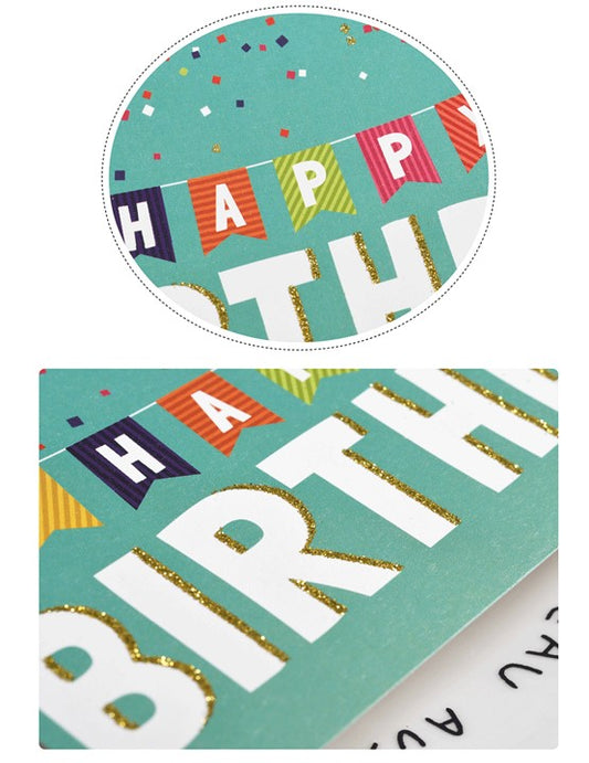 Happy Birthday Gift Card (Green)